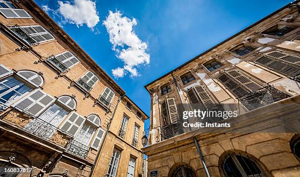 french architecture - aix en provence stock pictures, royalty-free photos & images