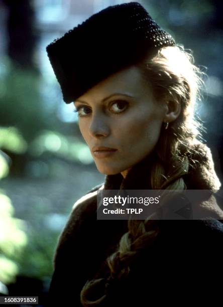 Swedish actress Kristina Wayborn, is Magda, poses for a portrait during the filming of the 1983 James Bond spy movie, Octopussy in the United...