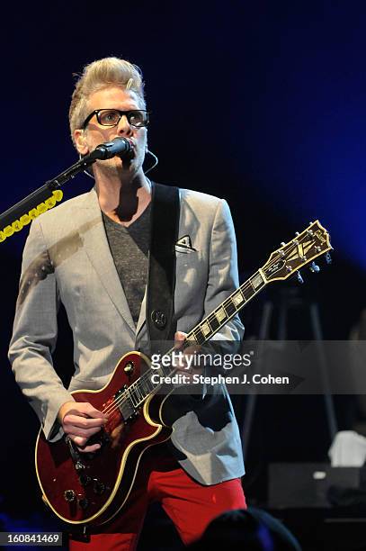 Kyle Cook of Matchbox Twenty performs at the Louisville Palace on February 5, 2013 in Louisville, Kentucky.