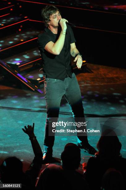 Rob Thomas of Matchbox Twenty performs at the Louisville Palace on February 5, 2013 in Louisville, Kentucky.