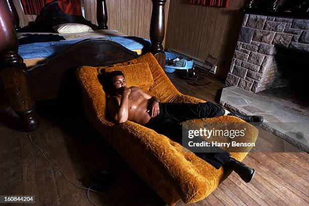 Former heavyweight champion Muhammad Ali is photographed for Sports Illustrated in 1976 at Ali's training camp.