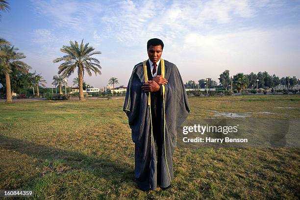 Former heavyweight champion Muhammad Ali is photographed for Life in 1990 in Baghdad, Iraq.