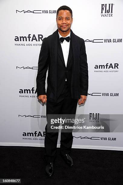Actor Cuba Gooding, Jr. Attends the amfAR New York Gala to kick off Fall 2013 Fashion Week at Cipriani Wall Street on February 6, 2013 in New York...