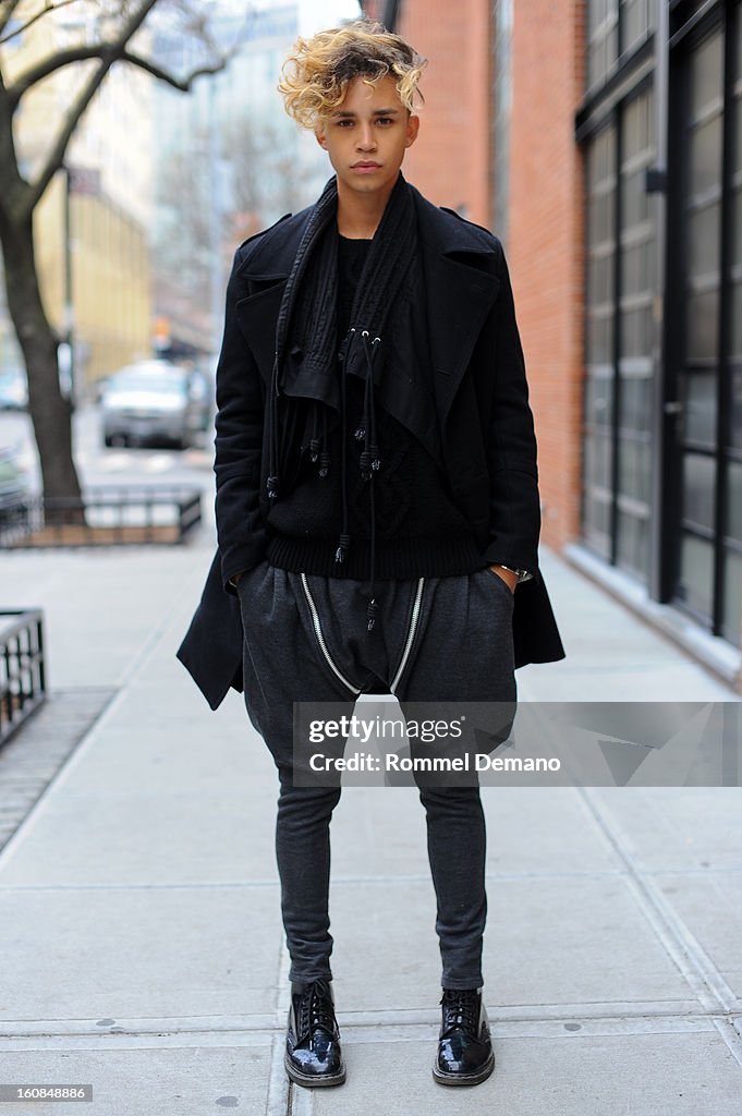 Street Style - Day 0 - Fall 2013 New York Fashion Week