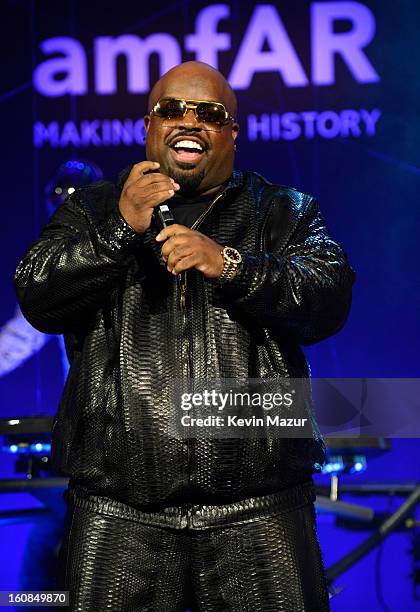 Cee Lo Green attends the amfAR New York Gala To Kick Off Fall 2013 Fashion Week at Cipriani Wall Street on February 6, 2013 in New York City.