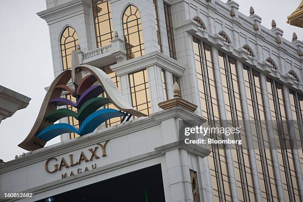 Galaxy Entertainment Group Ltd.'s Galaxy Macau casino resort stands in Macau, China, on Wednesday, Feb. 6, 2013. Casino industry revenue in the...