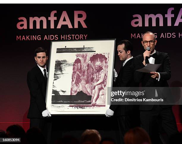 Andy Boose attend the amfAR New York Gala to kick off Fall 2013 Fashion Week at Cipriani Wall Street on February 6, 2013 in New York City.