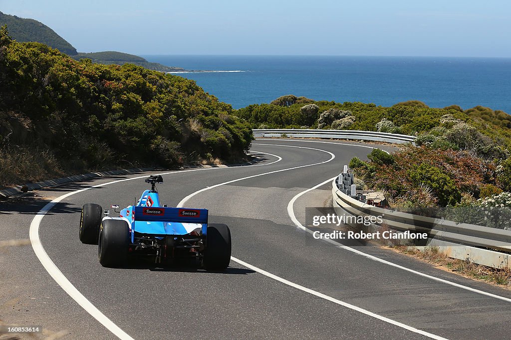 Formula One Car On Great Ocean Road