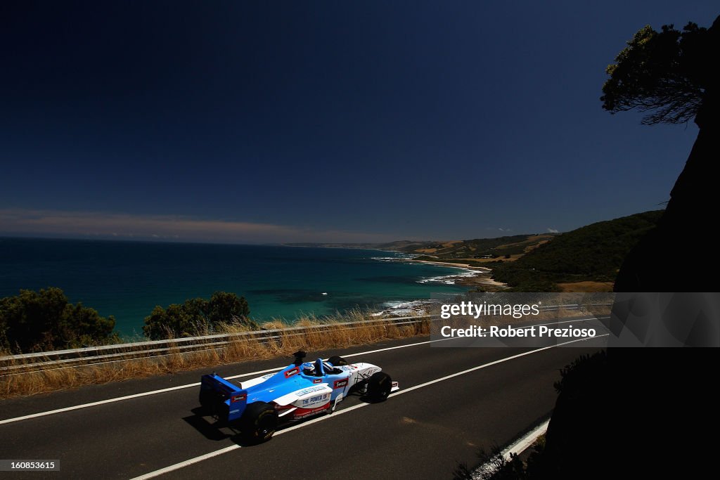 Formula One Car On Great Ocean Road