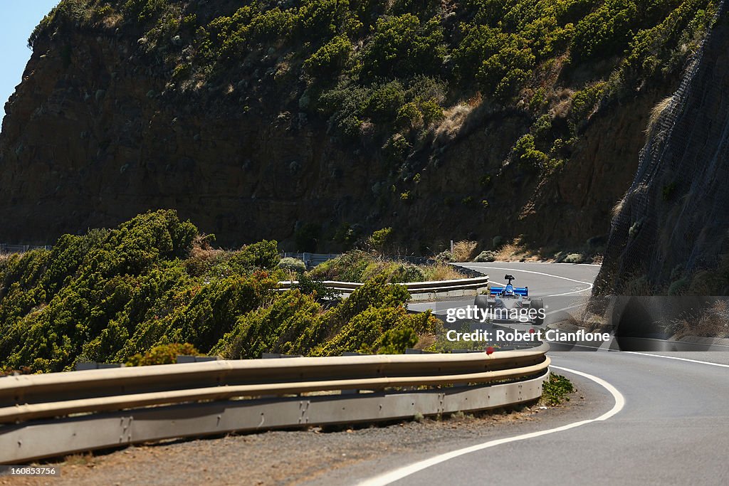 Formula One Car On Great Ocean Road