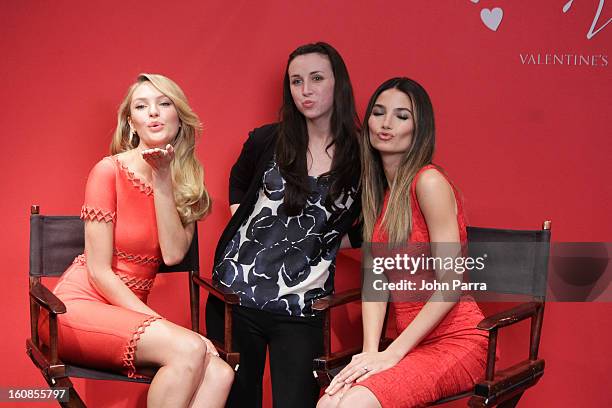 Candice Swanepoel ,VS fans and Lily Aldridge attend Victoria's Secret Angels celebrate Valentine's Day with fans at Victoria's Secret, Herald Square...