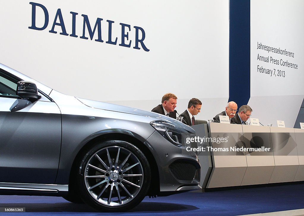 Daimler AG Announces Financial Results For 2012