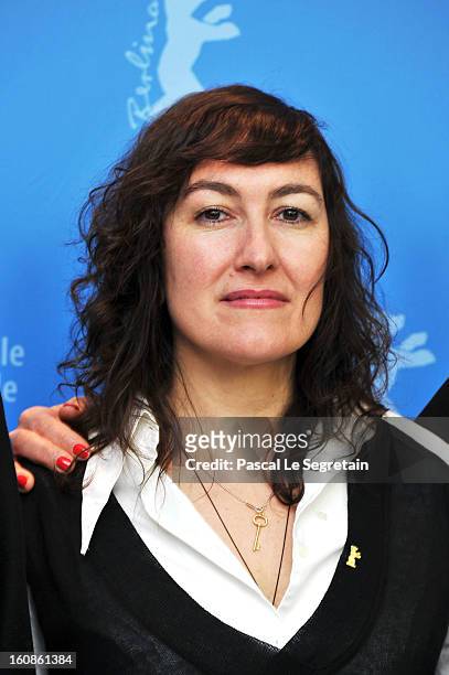 Jury member Athina Rachel Tsangari attends the International Jury Photocall during the 63rd Berlinale International Film Festival at the Grand Hyatt...