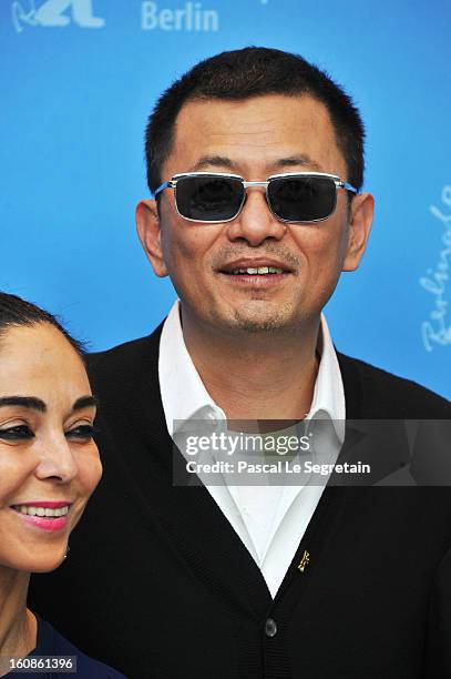Jury member Shirin Neshat and Jury President Wong Kar Wai attend the International Jury Photocall during the 63rd Berlinale International Film...