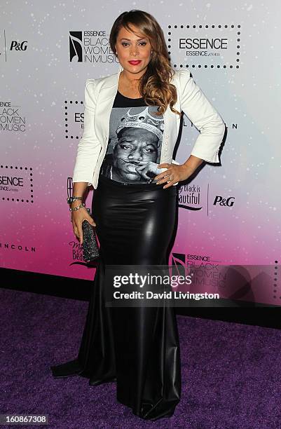 Singer Tamia attends the 4th Annual ESSENCE Black Women In Music honoring Lianne La Havas and Solange Knowles at Greystone Manor Supperclub on...