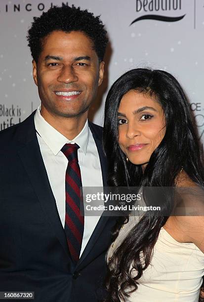 Singer Eric Benet and wife Manuela Testolini attend the 4th Annual ESSENCE Black Women In Music honoring Lianne La Havas and Solange Knowles at...