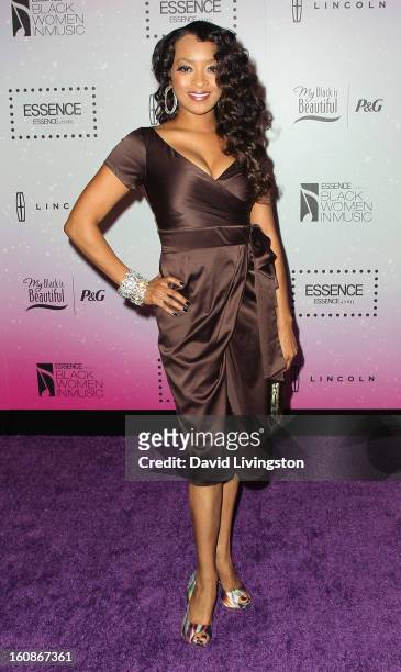 Actress Jennia Fredrique attends the 4th Annual ESSENCE Black Women In Music honoring Lianne La Havas and Solange Knowles at Greystone Manor...