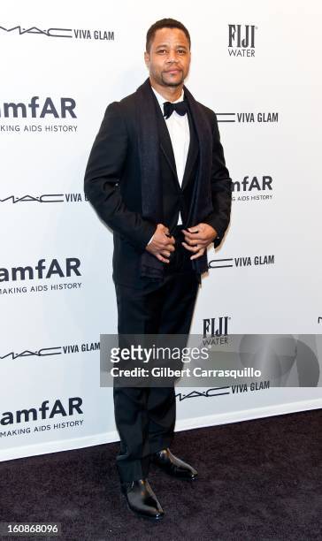Actor Cuba Gooding, Jr. Attends amfAR New York Gala To Kick Off Fall 2013 Fashion Week at Cipriani, Wall Street on February 6, 2013 in New York City.