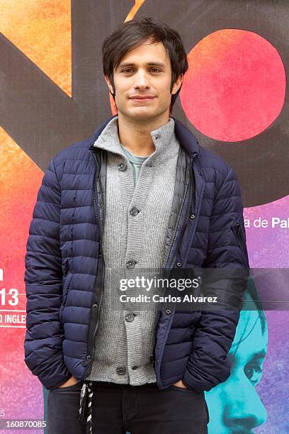 Actor Gael Garcia Bernal attends the "No" photocall at the Golem cinema on February 7, 2013 in Madrid, Spain.