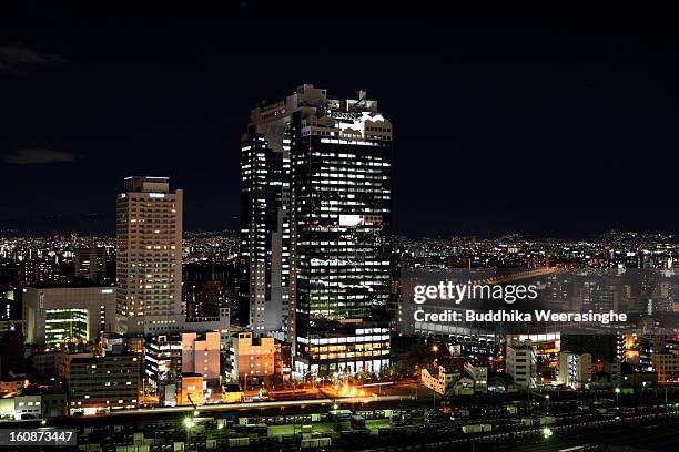 General view of Osaka on February 6, 2013 in Osaka, Japan. A recent servey shows Tokyo as the most expensive city in the world and Osaka ranked...
