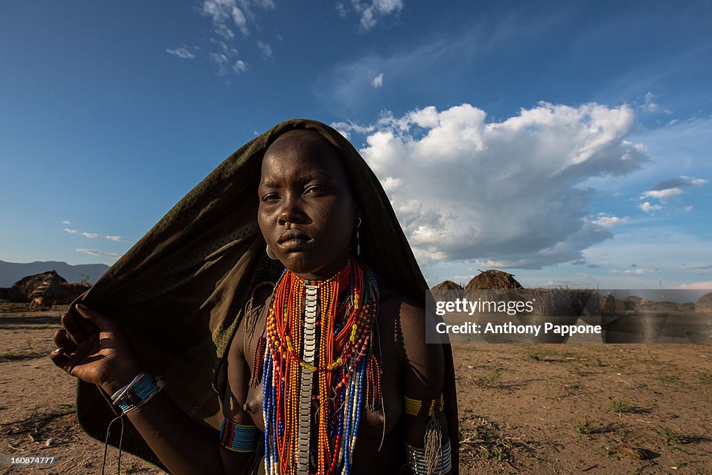 Portrait of a girl of the tribe Erbore