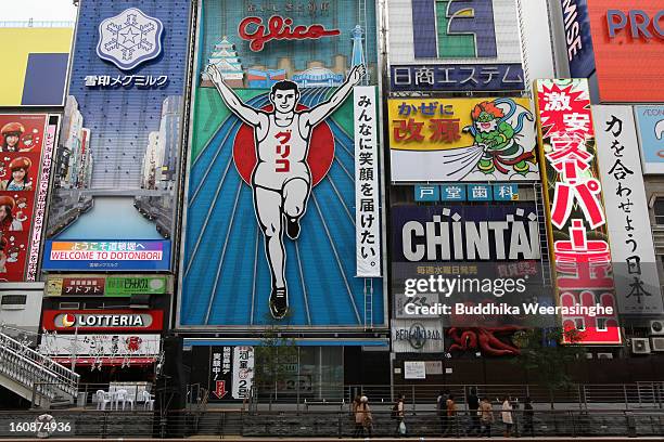 General view at Dotonbori in Osaka on February 6, 2013 in Osaka, Japan. A recent servey shows Tokyo as the most expensive city in the world and Osaka...