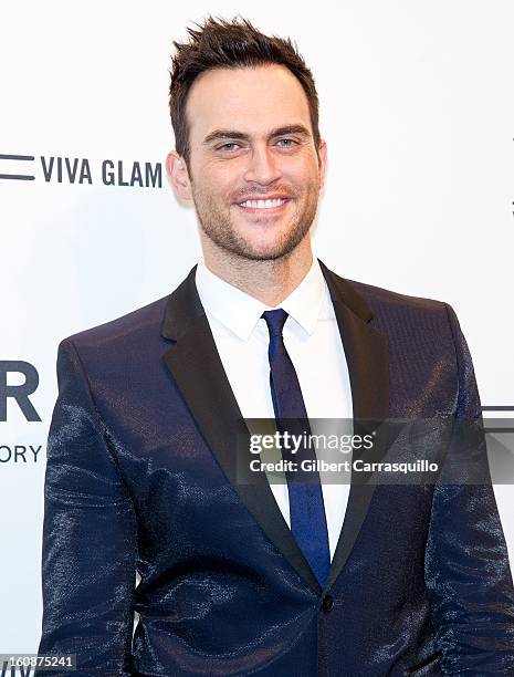 Actor Cheyenne Jackson attends amfAR New York Gala To Kick Off Fall 2013 Fashion Week at Cipriani, Wall Street on February 6, 2013 in New York City.