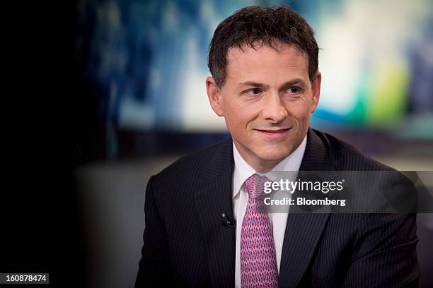 David Einhorn, president and co-founder of Greenlight Capital Inc., pauses during a Bloomberg Television interview in New York, U.S., on Thursday,...