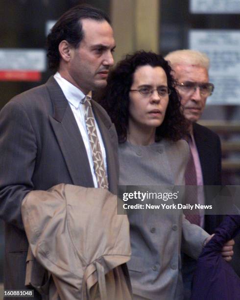 Robert Bierenbaum walks out of Manhattan Criminal Courthouse after indictment on murder charges of killing his wife.