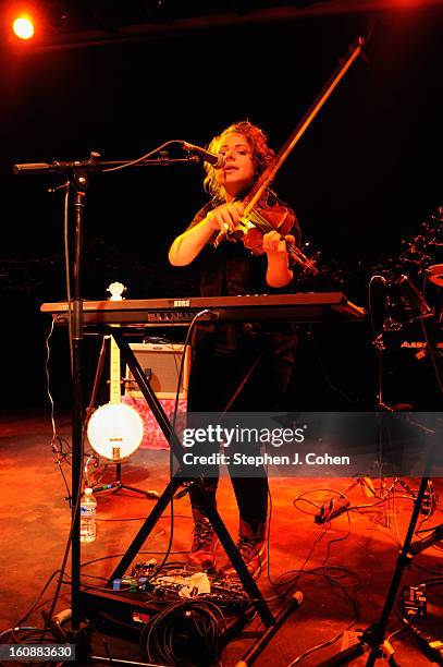 Petra von Grey of Von Grey performs at Headliners Music Hall on February 6, 2013 in Louisville, Kentucky.