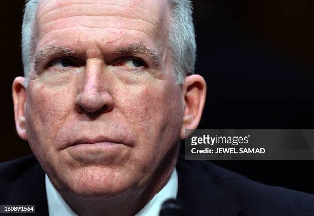 John Brennan, President Barack Obama's pick to lead the CIA, testifies before a full committee hearing on his nomination to be director of the...