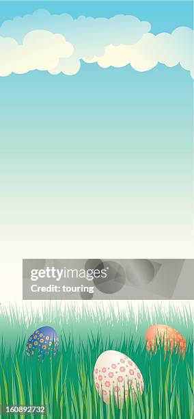easter hunting - turf texture stock illustrations