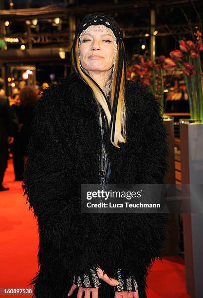 Veruschka von Lehndorff attends 'The Grandmaster' Premiere during the 63rd Berlinale International Film Festival at Berlinale Palast on February 7,...