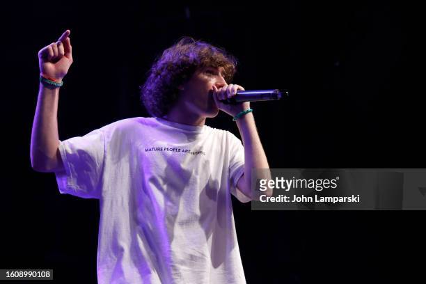 Baylen Levine performs during 'The Never Grow Up Tour' at Gramercy... News  Photo - Getty Images