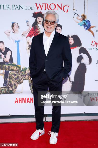 Bradley Whitford attends the opening night performance of "Peter Pan Goes Wrong" at Ahmanson Theatre on August 11, 2023 in Los Angeles, California.