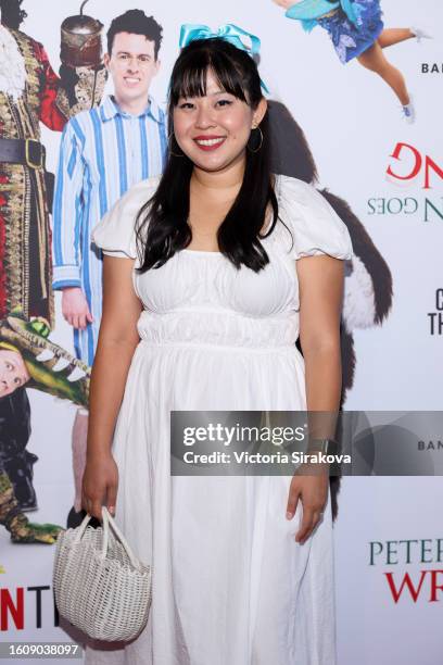 Keshia Sih-Tseng attends the opening night performance of "Peter Pan Goes Wrong" at Ahmanson Theatre on August 11, 2023 in Los Angeles, California.