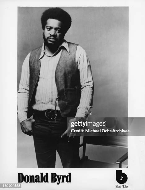 Donald Byrd poses for a Blue Note records publicity shot in the early 1970's.