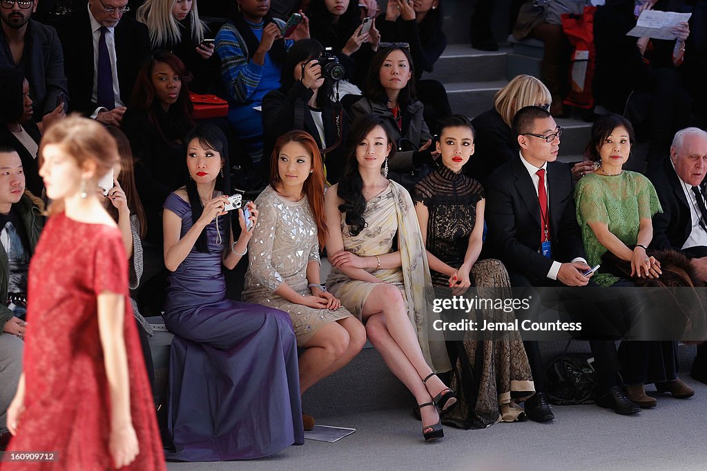 Tadashi Shoji - Front Row - Fall 2013 Mercedes-Benz Fashion Week