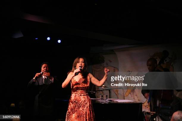 Billy Davis, Jr.and Marilyn McCoo, with the bassist Kevin O'Neal, performing at Cafe Carlyle on Tuesday night, May 13, 2008.