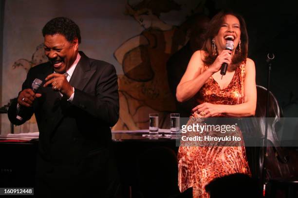 Billy Davis, Jr.and Marilyn McCoo performing at Cafe Carlyle on Tuesday night, May 13, 2008.