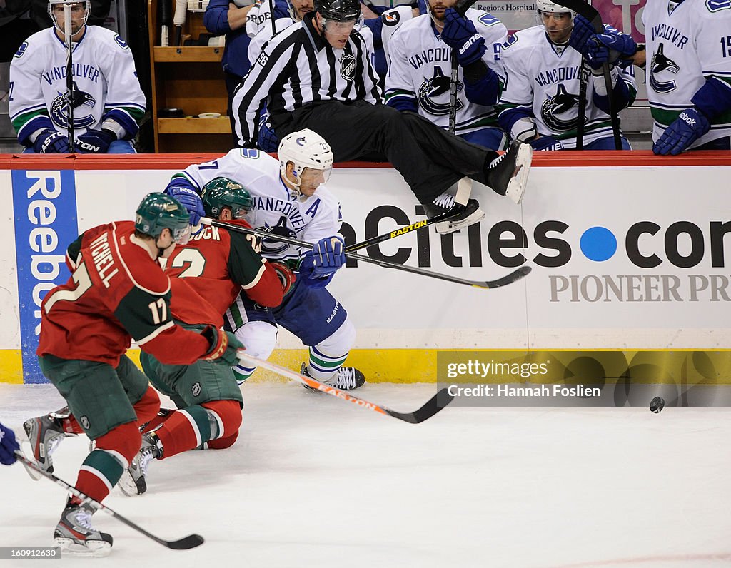 Vancouver Canucks v Minnesota Wild