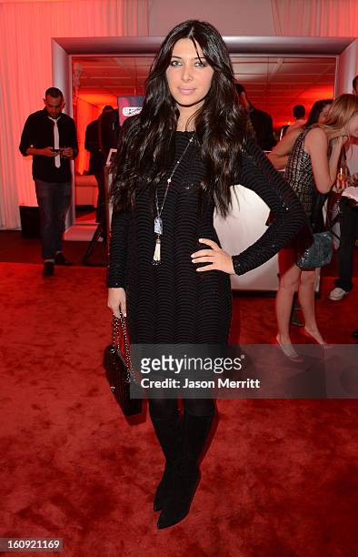 Socialite Brittny Gastineau attends Quattro Volte Vodka Preview with Taio Cruz at SLS Hotel on February 7, 2013 in Beverly Hills, California.
