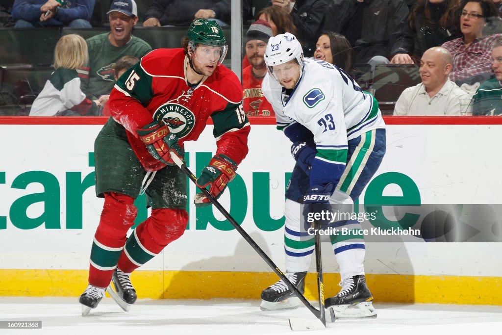 Vancouver Canucks v Minnesota Wild