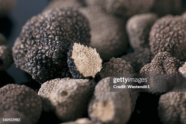 germany, black truffles on table - truffles stock pictures, royalty-free photos & images