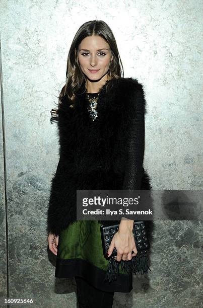 Actress Olivia Palermo attends the La Perla fall 2013 presentation during Mercedes-Benz Fashion Week at The Gallery at The Dream Downtown Hotel on...