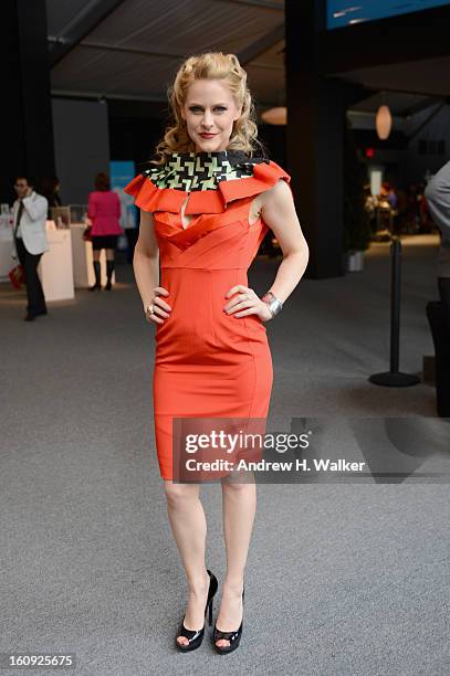 Shawna Ryan, host of Please Dress Accordingly, is seen around Lincoln Center for the Performing Arts during Fall 2013 Mercedes-Benz Fashion Week on...