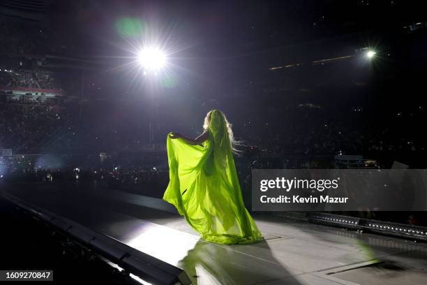 Beyoncé performs onstage during the "RENAISSANCE WORLD TOUR" at Mercedes-Benz Stadium on August 11, 2023 in Atlanta, Georgia.