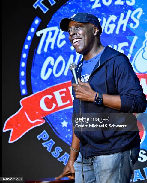 Comedian Arsenio Hall performs at The Ice House Comedy Club on August 11, 2023 in Pasadena, California.