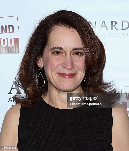 President of Barnard College Debora Spar attends the 2013 Athena Film Festival Opening Night Reception at The Diana Center At Barnard College on...