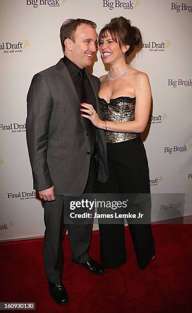 Jay Mohr and Nikki Cox attend the Final Draft 1st Annual Screenwriters Choice Awards held at The Paley Center for Media on February 7, 2013 in...